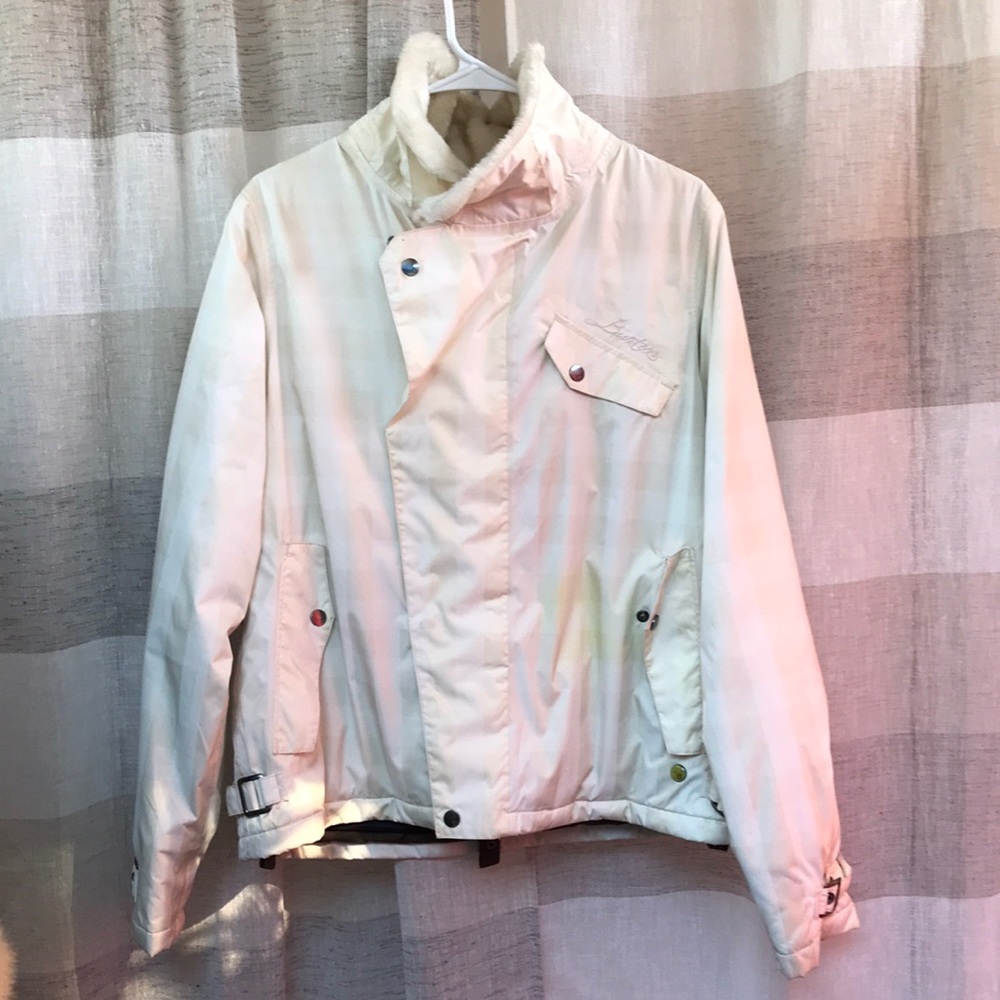 Burton magnet buttons zipped ski jacket Sz L